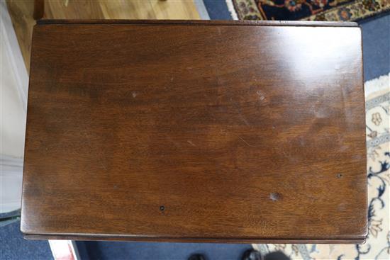 A Regency mahogany pembroke work table w.72cm